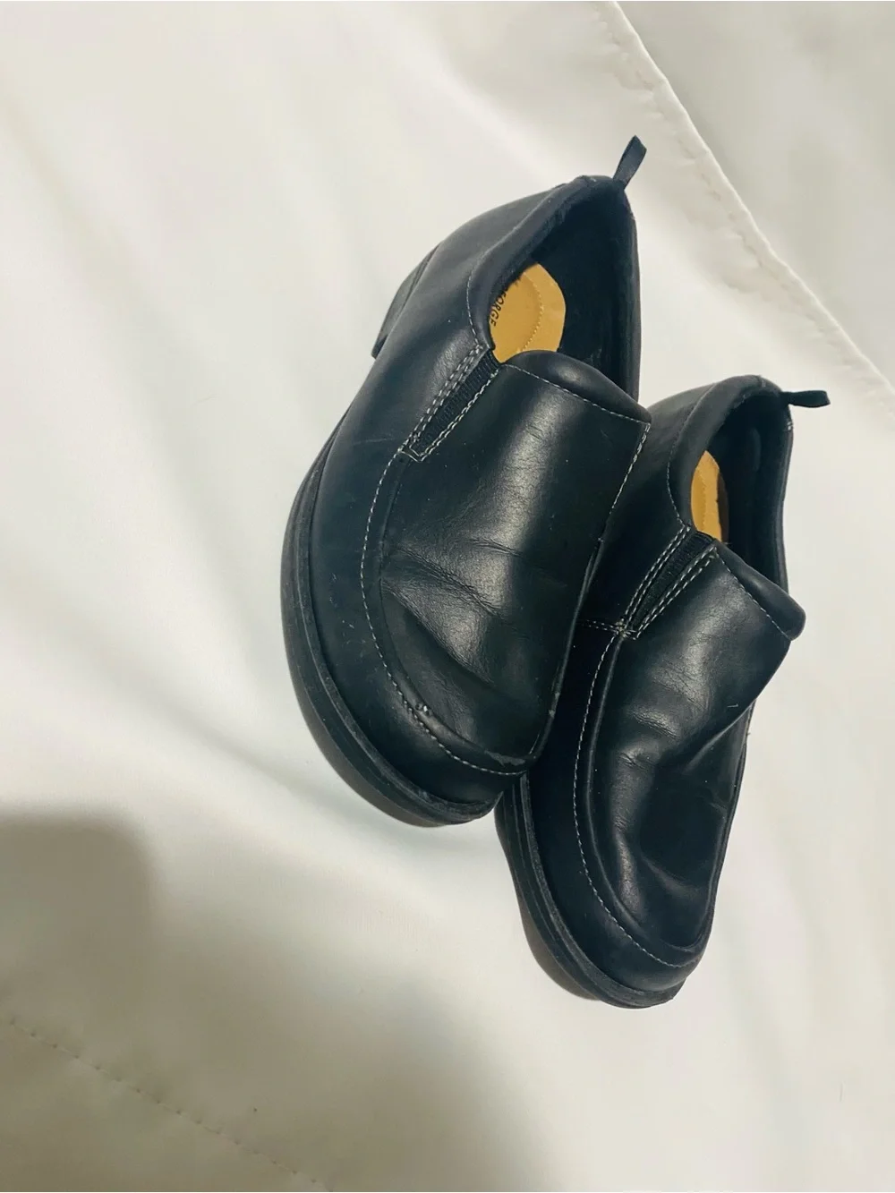 George Black Slip-On Kids Dress Shoes